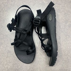 Black double strap chacos